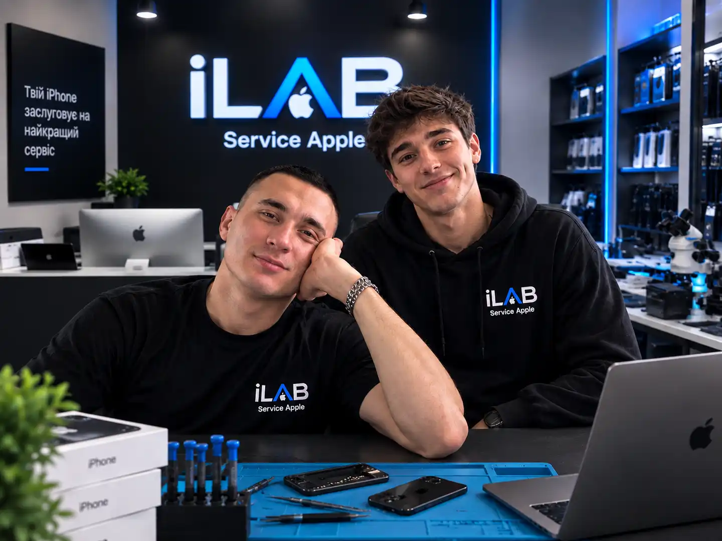 Майстри iLAB у сервісному центрі, майдан Захисників України, 4, Харків